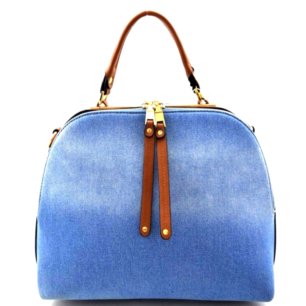 🆕️ light blue denim Satchel handbag